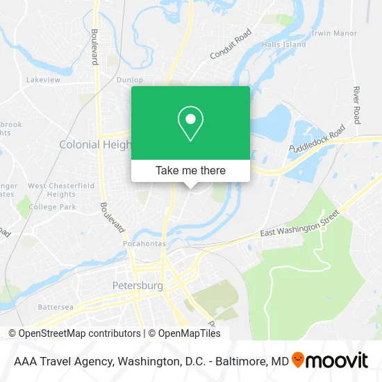 AAA Travel Agency map