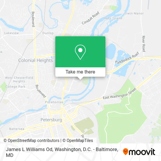 James L Williams Od map