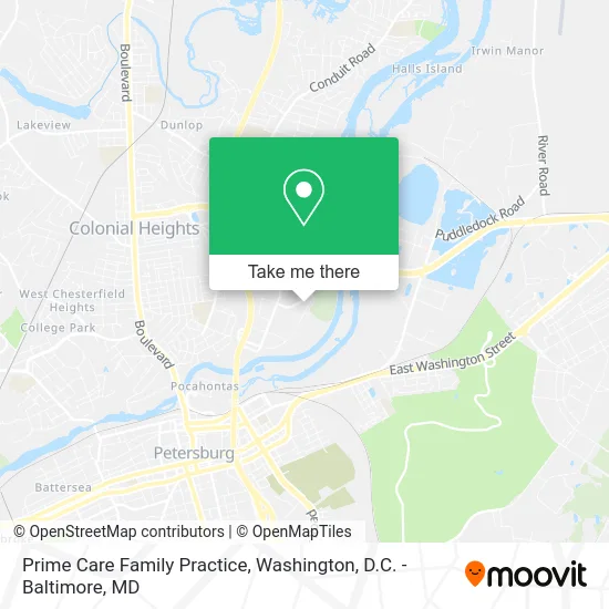 Prime Care Family Practice map