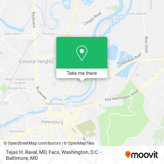 Mapa de Tejas H. Raval, MD, Facs