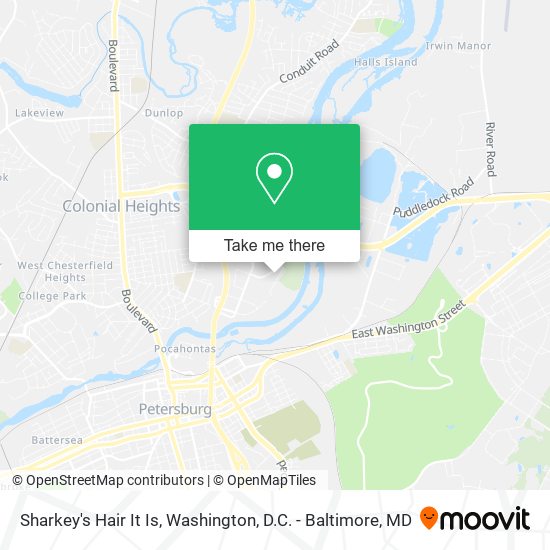 Mapa de Sharkey's Hair It Is