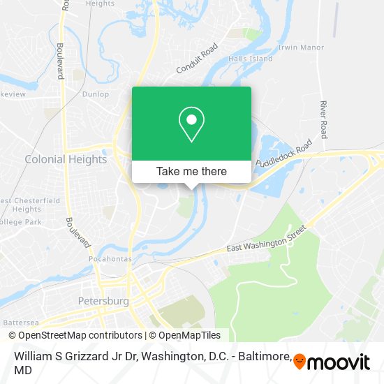 William S Grizzard Jr Dr map