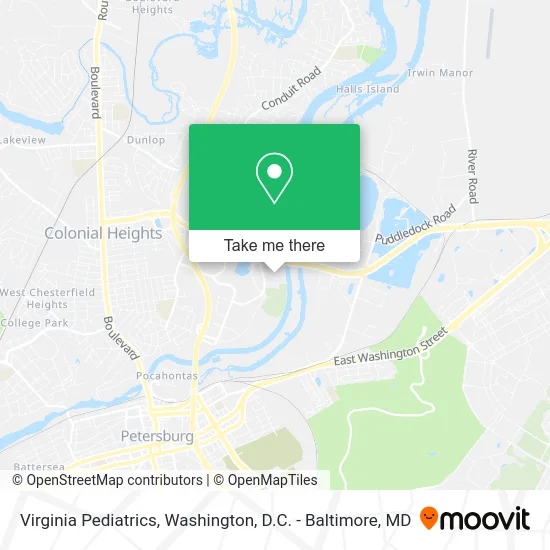 Virginia Pediatrics map