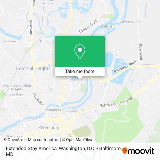 Mapa de Extended Stay America