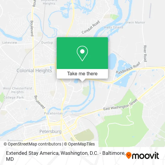 Extended Stay America map