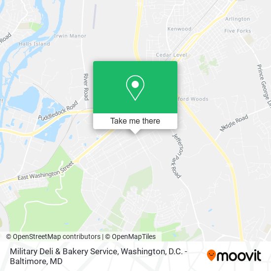 Military Deli & Bakery Service map