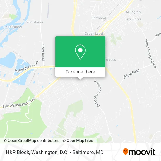 H&R Block map