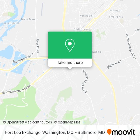Fort Lee Exchange map