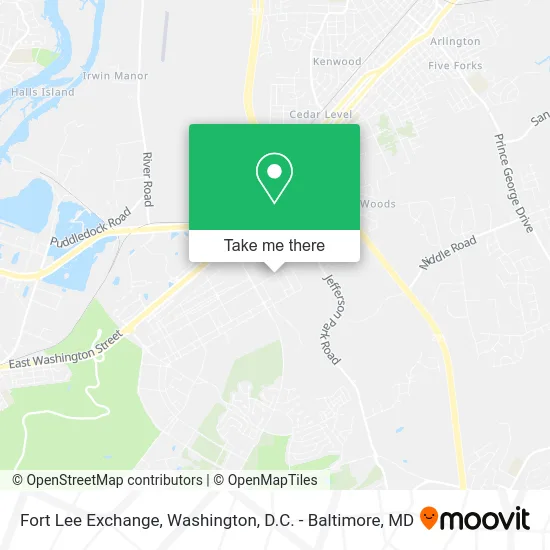Fort Lee Exchange map