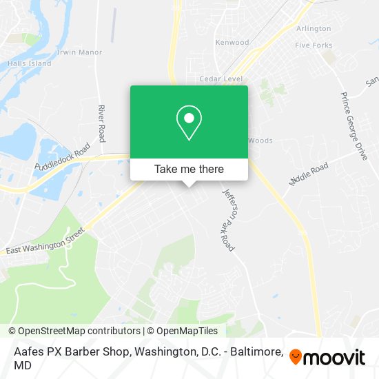 Aafes PX Barber Shop map