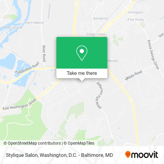 Stylique Salon map