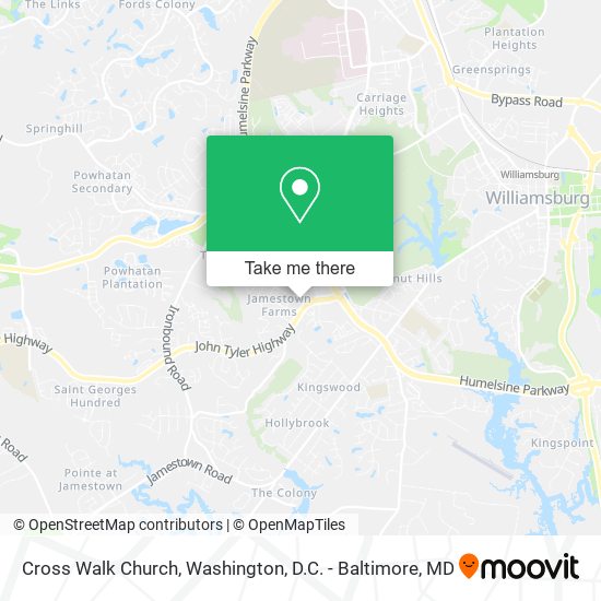 Cross Walk Church map