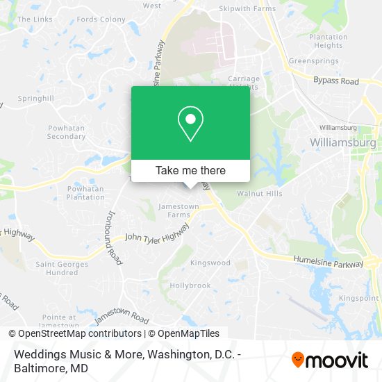 Weddings Music & More map