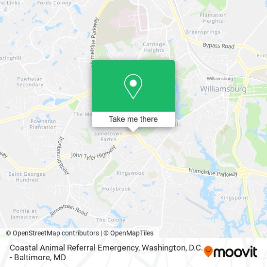 Mapa de Coastal Animal Referral Emergency