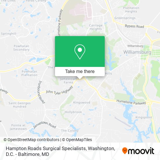 Mapa de Hampton Roads Surgical Specialists