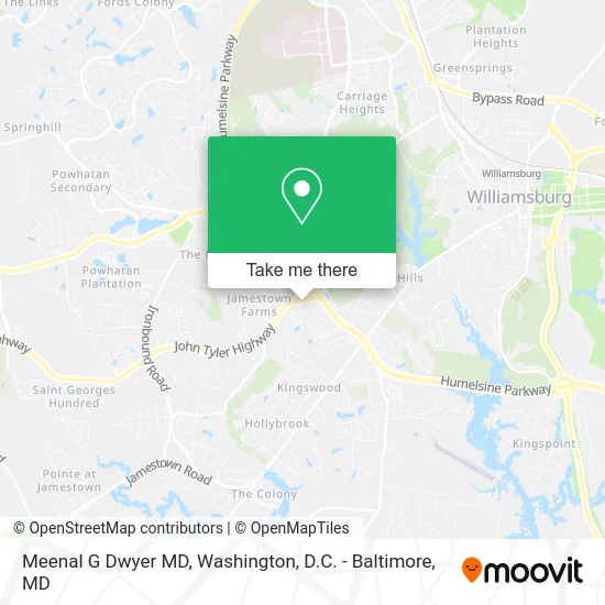 Meenal G Dwyer MD map