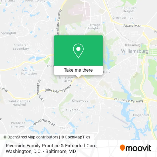 Riverside Family Practice & Extended Care map