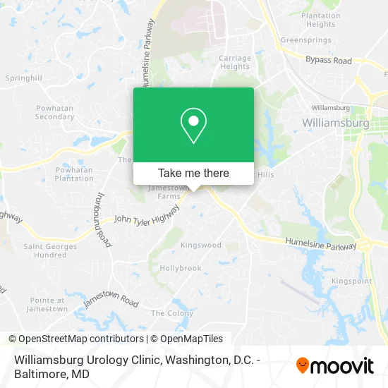 Mapa de Williamsburg Urology Clinic
