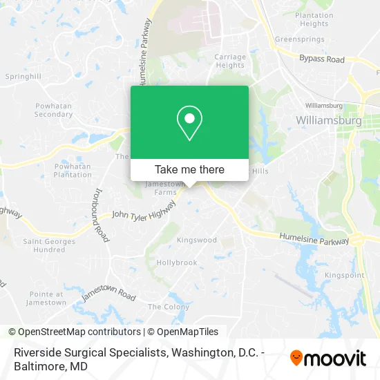 Riverside Surgical Specialists map