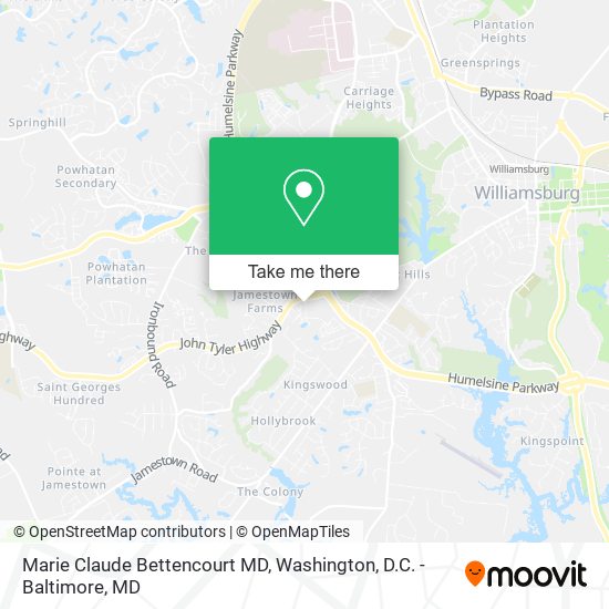 Marie Claude Bettencourt MD map