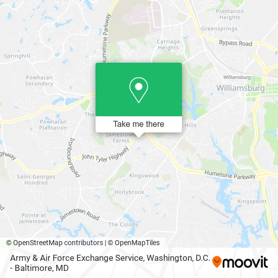 Army & Air Force Exchange Service map