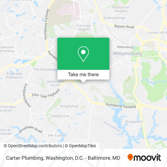 Carter Plumbing map