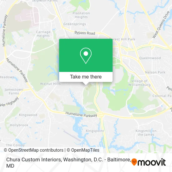 Chura Custom Interiors map