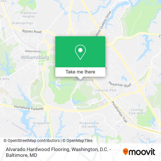 Alvarado Hardwood Flooring map