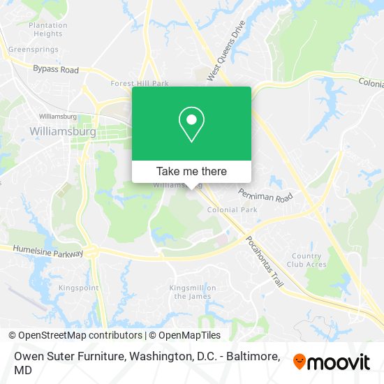 Owen Suter Furniture map