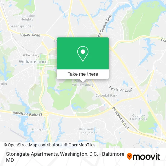 Stonegate Apartments map
