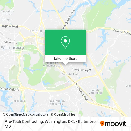 Pro-Tech Contracting map