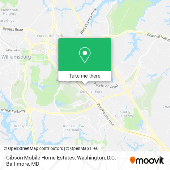Gibson Mobile Home Estates map