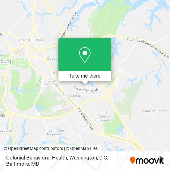 Mapa de Colonial Behavioral Health