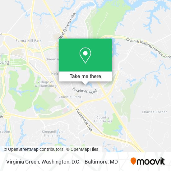 Virginia Green map