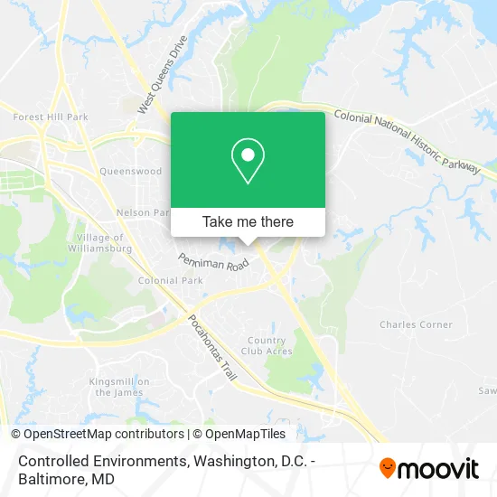 Controlled Environments map