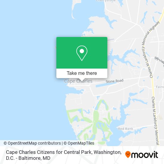 Cape Charles Citizens for Central Park map