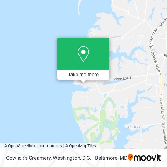 Cowlick's Creamery map