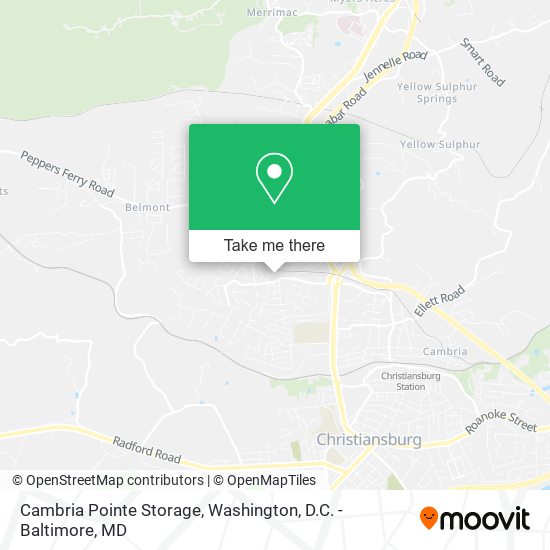 Cambria Pointe Storage map