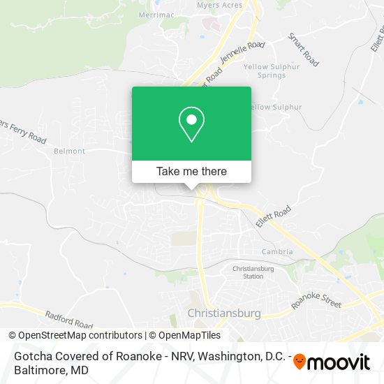 Gotcha Covered of Roanoke - NRV map