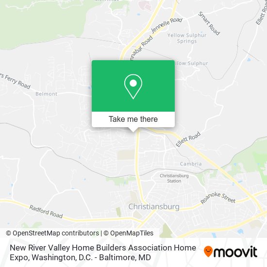 New River Valley Home Builders Association Home Expo map