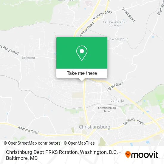 Christnburg Dept PRKS Rcration map