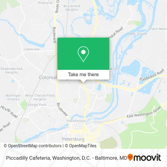Piccadilly Cafeteria map