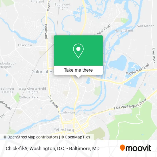 Chick-fil-A map