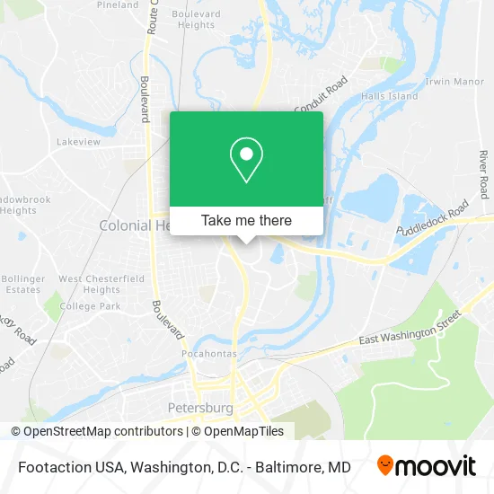 Footaction USA map
