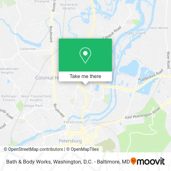 Bath & Body Works map