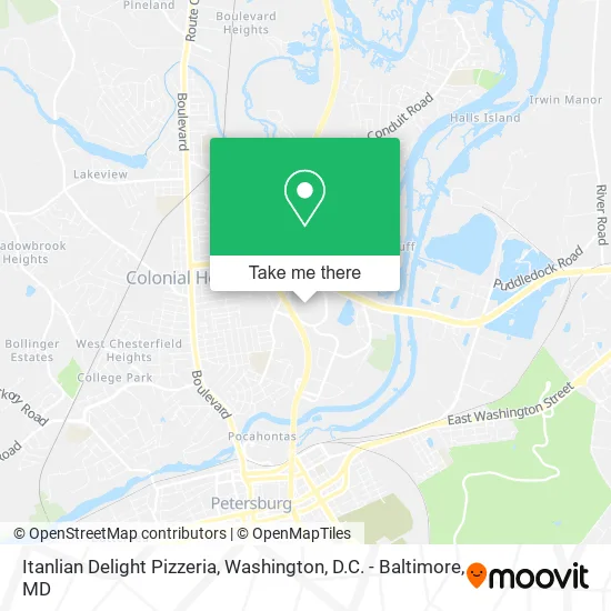 Itanlian Delight Pizzeria map