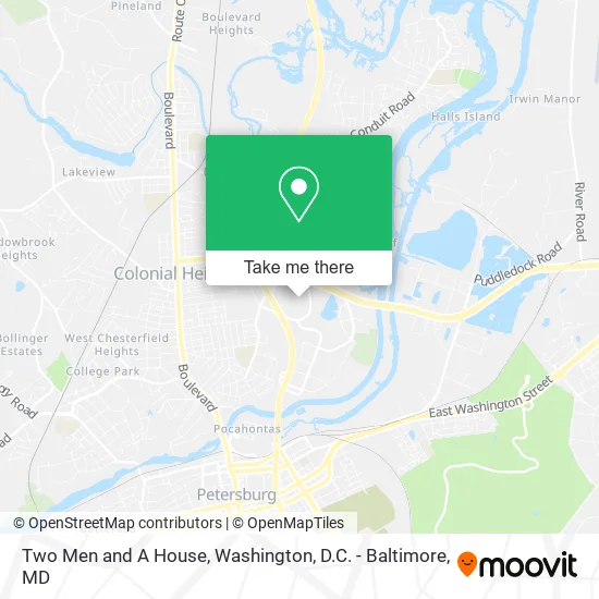 Two Men and A House map