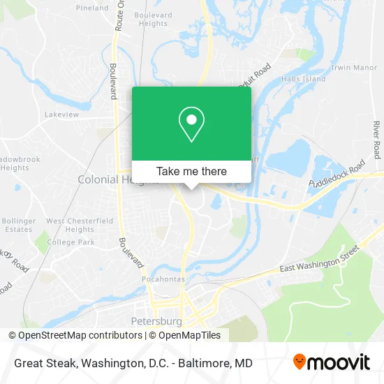Great Steak map