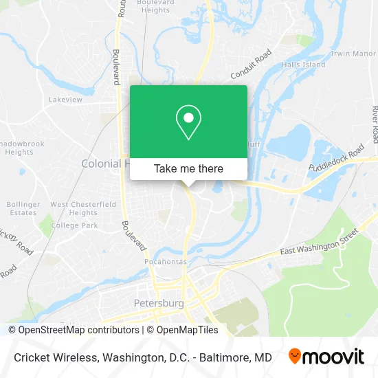 Cricket Wireless map