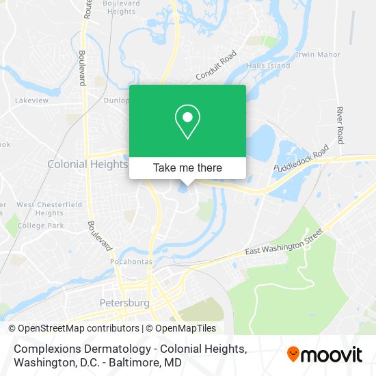 Mapa de Complexions Dermatology - Colonial Heights